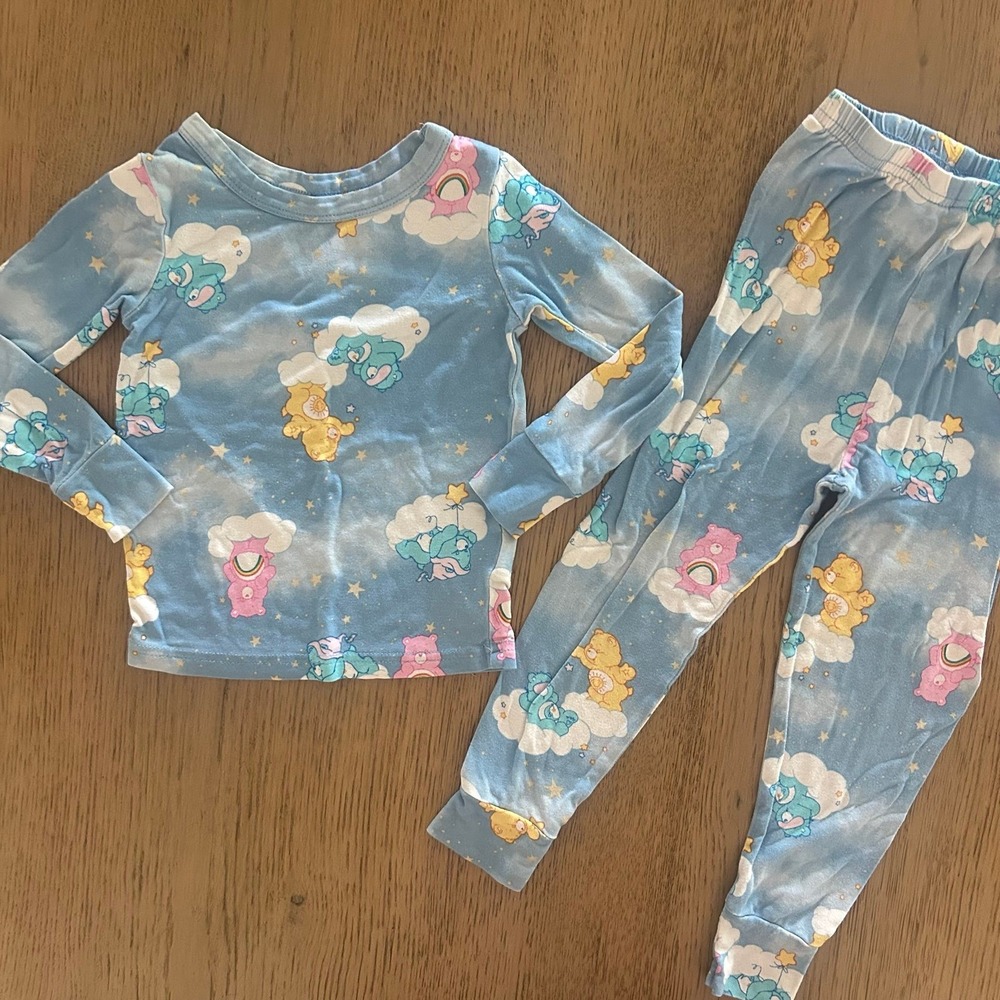 Care Bears Cloud Bamboo 2 Piece Pajamas Set Girls 3T